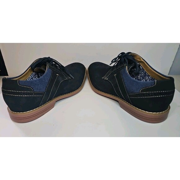 Stacey Adams Madison Navy Blue Leather Shoes Size 8.5 M  25352-410 Memory Foam main image 3